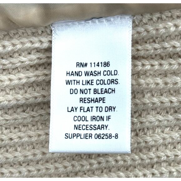 Liz Claiborne Womens Faux Fur Sweater Vest with Knit Back Size S Pockets - Picture 12 of 13